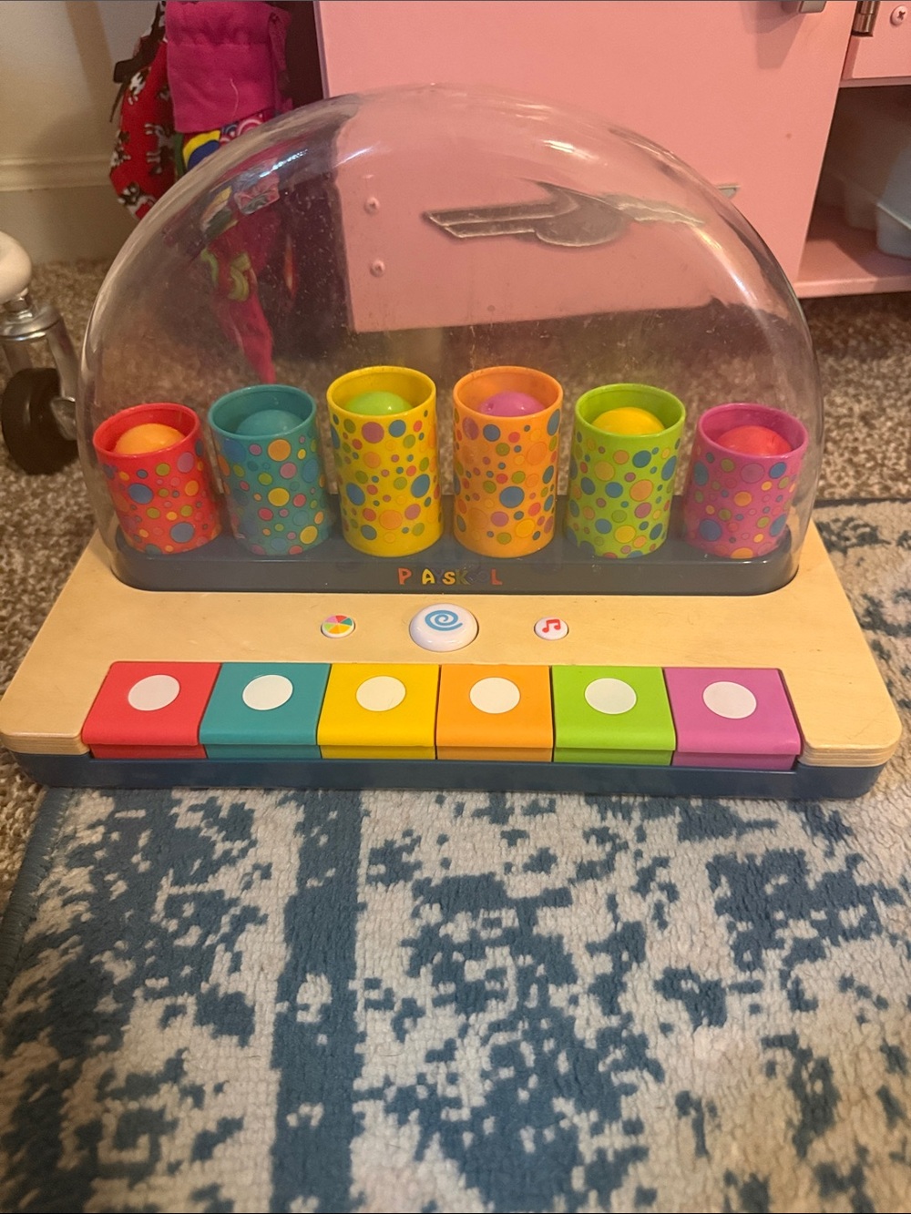 Colorful Pop-Up Musical Piano Toy for Kids - Multicolor